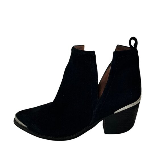 Jeffery Campbell Cromwell Black Suede Western Women's Booties size 8.5 - Picture 2 of 7